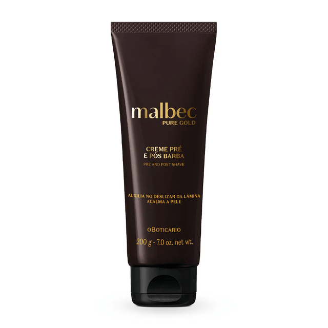Malbec Pure Gold Pre & Post Beard Lotion 200g 